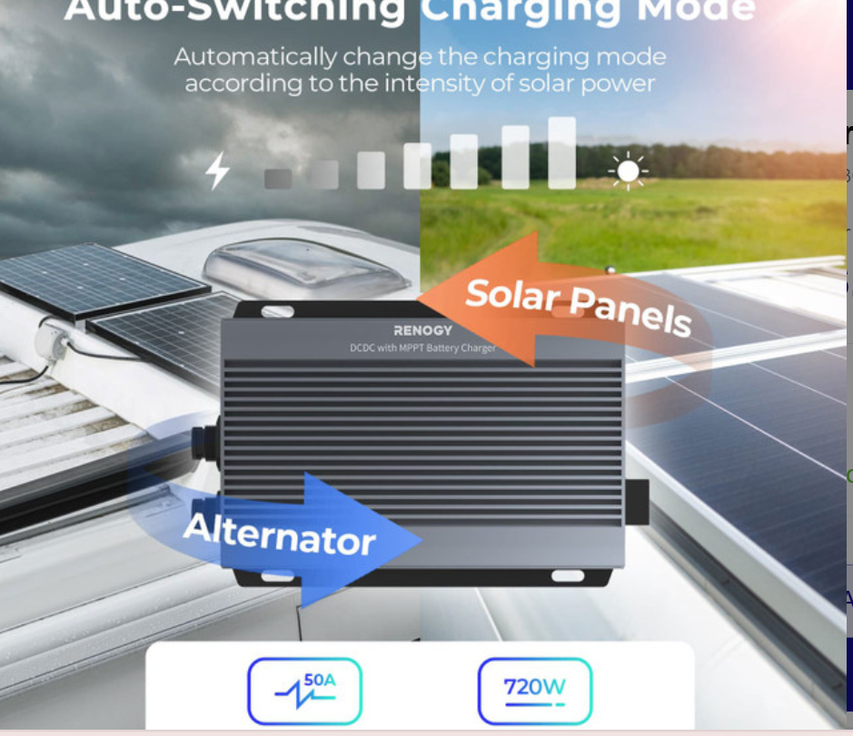 Renogy IP67 DC-DC with MPPT Battery Charger