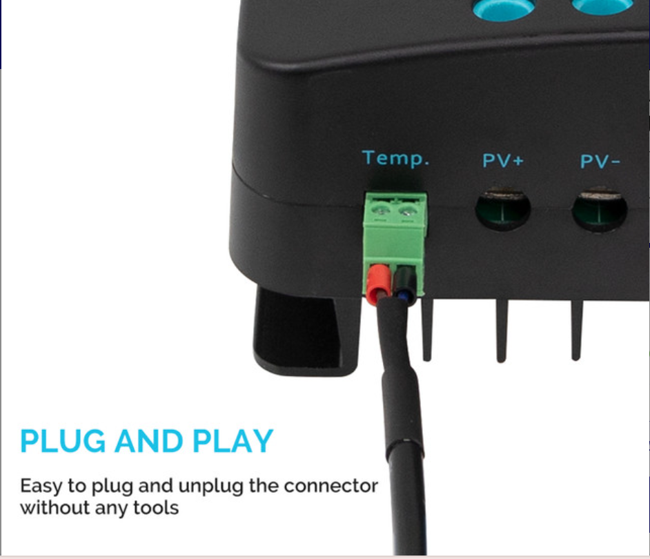 Battery Temperature Sensor for Renogy Solar Charge Controllers